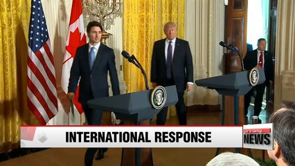 President Trump says U.S. will deal with North Korea 'very strongly'