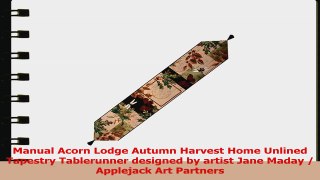 Manual Acorn Lodge Autumn Harvest Home By Jane Maday Woven Tapestry Tablerunner UALD72 331c7a08