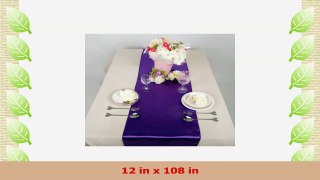 Remedios 10 pieces 12x108 Satin Table Runner Wedding runner sets Party DecorationPurple 94654940