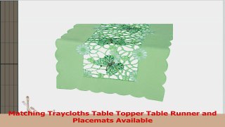 Xia Home Fashions Emerald Mariposa Spring Table Runner 15 by 72Inch d76377d6