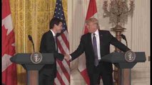 Trump y Trudeau, unidos sobre comercio y divididos en inmigración