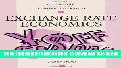 [Read Book] Exchange Rate Economics (Cambridge Surveys of Economic Literature) Kindle