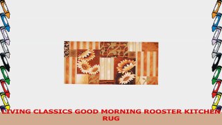 LIVING CLASSICS GOOD MORNING ROOSTER KITCHEN RUG 0e11737e