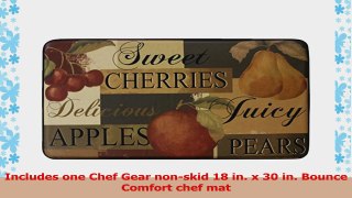Chef Gear Scrumptious Fruit Faux Leather AntiFatigue Cushioned Chef Mat 18 by 30Inch 41a7cd1f