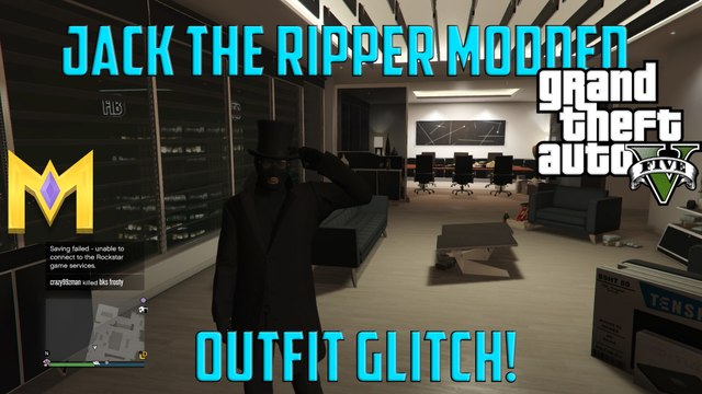 GTA 5 RARE Clothing Glitches - Jack The Ripper Modded Outfit Tutorial - Clothing Glitches 1.37 #1