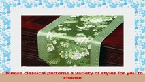 Chinese Classical Table Runner Traditional Satin TableclothGreen Peony ff74ae7e