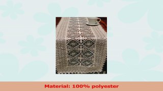 Tasleffa Fashion Lace Guipure Cutwork Table Runner Ecro 16x72 Inches Oblong on Order e0ef781f