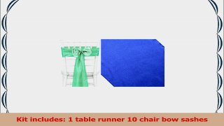 Koyal Wholesale Linens Party Kit Includes Royal Blue Satin Table Runner and 10Pack Satin 33c66575