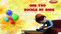 One Two Buckle My Shoe | Nursery Rhymes With Lyrics | Nursery Poems | 3D Nursery Rhymes For Children