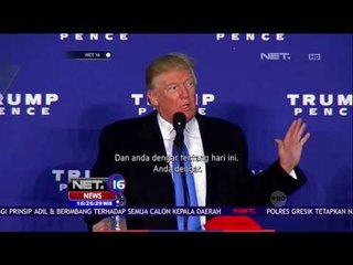 Donald Trump Soroti Kasus Surel Hillary Clinton sebagai Perlindungan Manupulasi Sistem  - NET 16