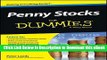 DOWNLOAD Penny Stocks For Dummies Online PDF