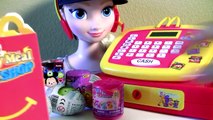 Princesa Elsa Trabalhando no McDonalds Cash Register Atendendo Peppa Pig Novelinha em Portugues BR-laA_t4e3SCU