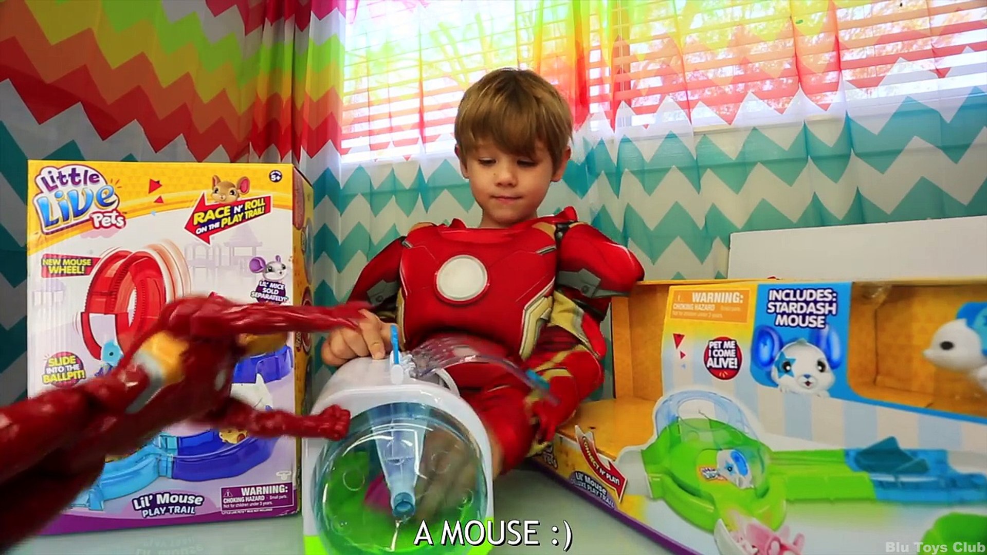⁣Toys Little Live Pets Lil' Mouse Play Trail Playset Mouse House Baby Toys for Kids by Blu Toys 