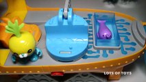 Giant Egg! Disney Cars Muir the Train and Octonauts Captain Barnacles, Tunip and Gup S
