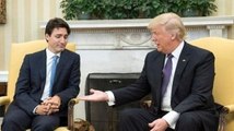 Donald Trump ve Kanada Başbakanı'nın Fotoğrafı Sosyal Medyayı Salladı