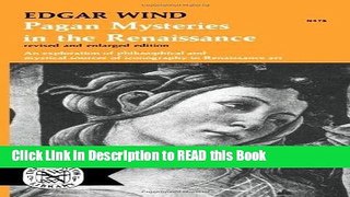 Read Book Pagan Mysteries in the Renaissance Full Online