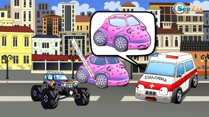 ✔ Camión de bomberos / Carritos Para Niños / Caricaturas de carros ✔