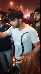 a young boy sing a poetry for india's p.m modi ji.