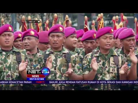 Kunjungan Presiden Jokowi ke Mako Brimob & Bumi Marinir Cilandak - NET24