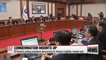 S. Korea's acting president denounces N. Korea's ballistic missile test