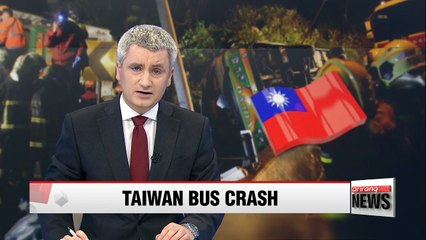 At least 32 people dead after tour bus crash in Taiwan