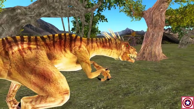 Learn Colors With Dinosaurs, Gorilla, Elephant | Color Animals Finger Family Songs & 1 To