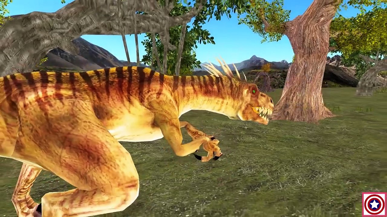 Learn Colors With Dinosaurs, Gorilla, Elephant | Color Animals Finger Family Songs & 1 To