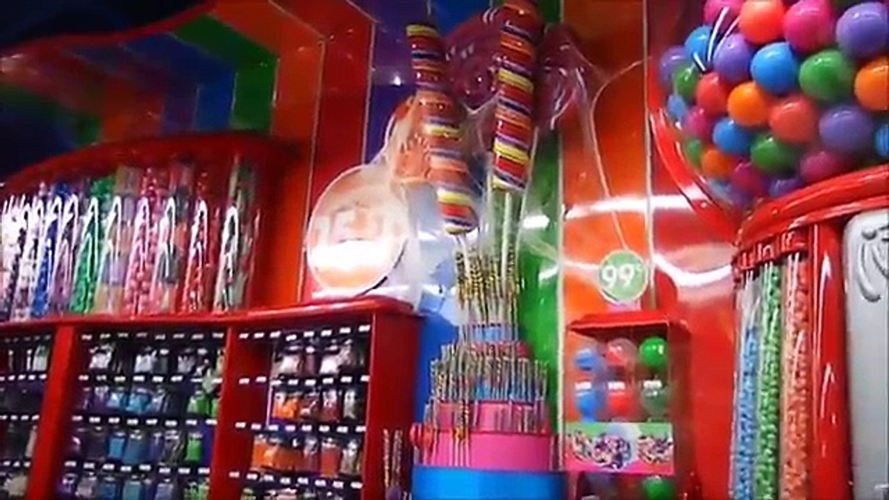 A lot of Candy at Party City NYC Enormous Gum Ball Dispenser