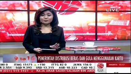Pemerintah Distribusikan Beras dan Gula dengan Gunakan Kartu