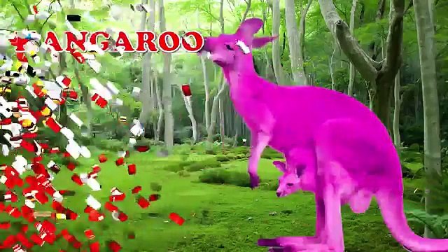 Play doh 3d animation Domestic animals names - Gorilla learn colors song for Kids toddlers