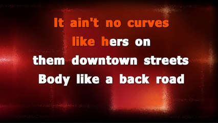 Sam Hunt - Body like a back road KARAOKE / INSTRUMENTAL