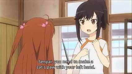 Non Non Biyori ~ slicing with a cat's paw (360p_30fps_H264-128kbit_AAC)