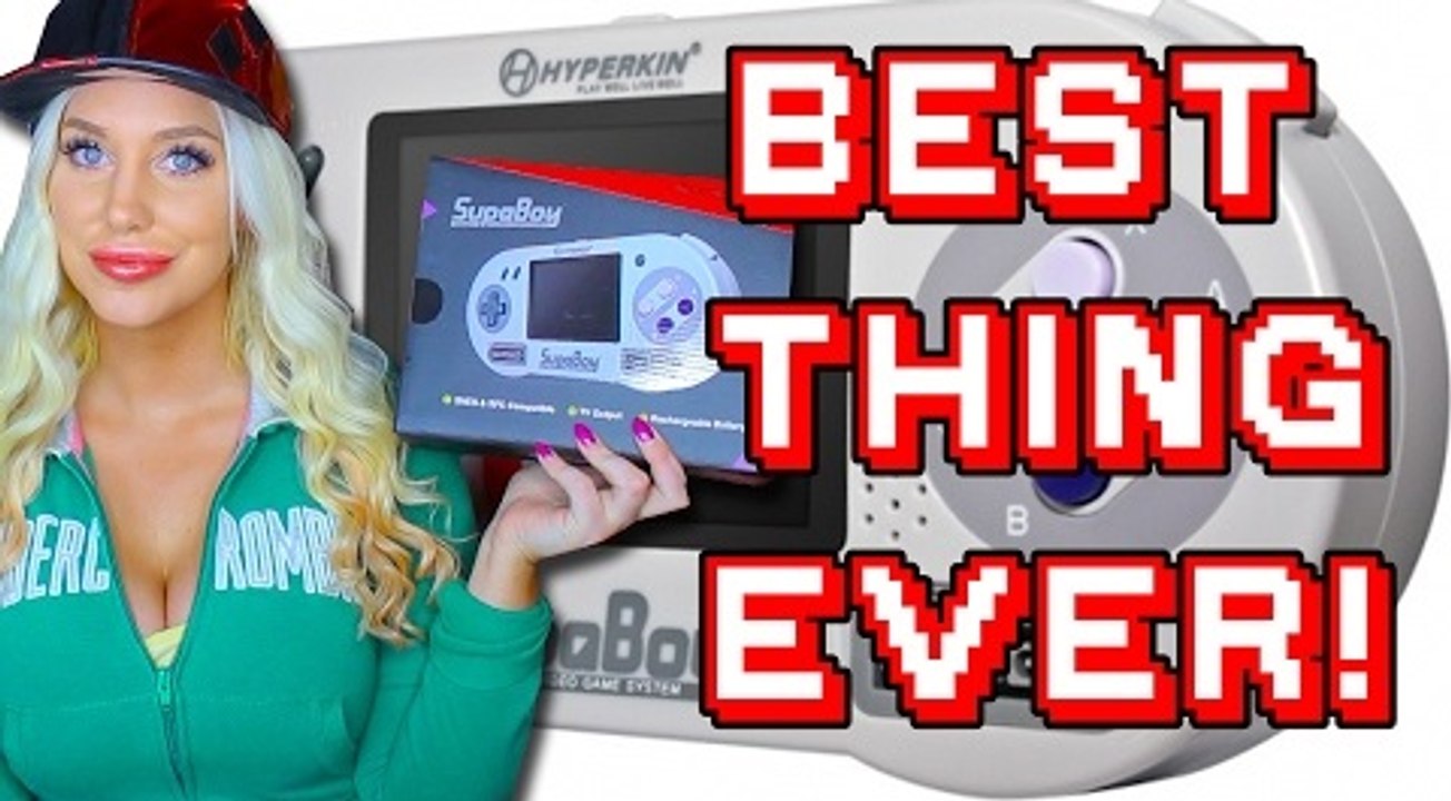 TARA BABCOCK-Hyperkin Supaboy Portable SNES Console Review & Unboxing (w Gameplay Footage!)