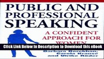 [Read Book] Public and Professional Speaking; A Confident Approach for Women Mobi