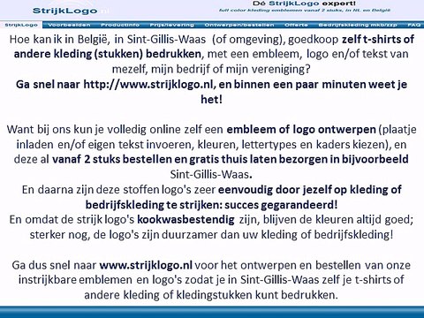 Zelf kleding bedrukken Sint-Gillis-Waas