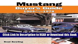Books Mustang Buyer s Guide, 1964 - 1978 Free Books