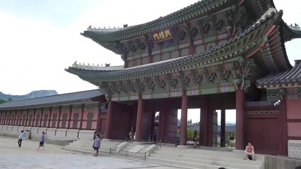 ホストが韓国ソウル,景福宮キョンボックンへGyeongbokgung Palacio Korea Seoul