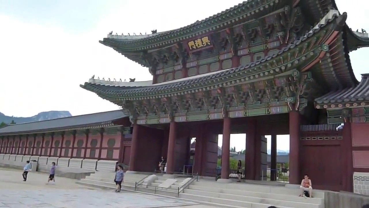 ホストが韓国ソウル,景福宮キョンボックンへGyeongbokgung Palacio Korea Seoul