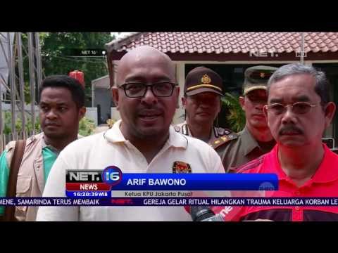 KPU Jakarta Pusat Mulai Memasang Alat Peraga Kampanye - NET16