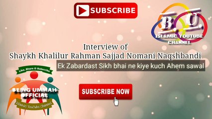 Sajjad Nomani Sahab - Sikh Bhai Ka Sawal