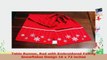 Table Runner Red with Embroidered Falling Snowflakes Design 16 x 72 inches 90fc8f9d