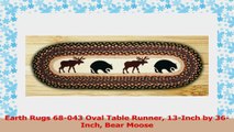 Earth Rugs 68043 Oval Table Runner 13Inch by 36Inch Bear Moose 3e40eef4