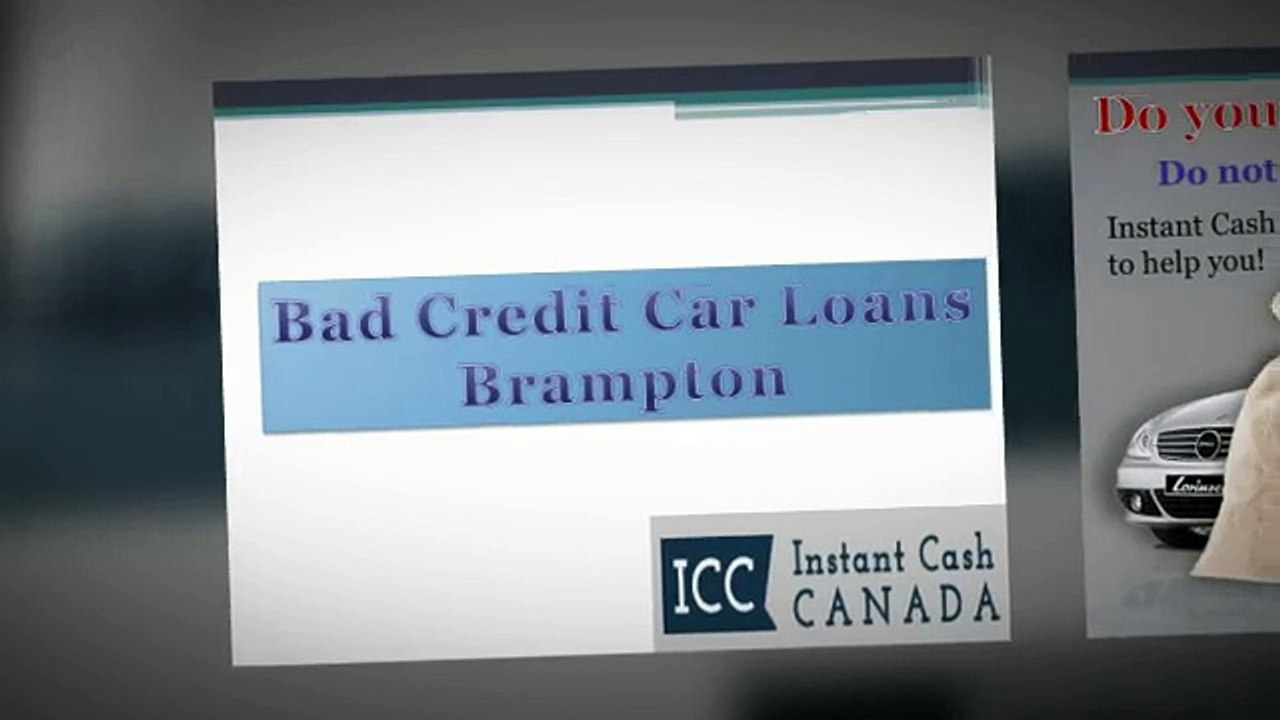 Bad Credit Car Loans Brampton