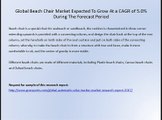 Global Beach Chair Market Expected To Grow At a CAGR of 5.0% During The Forecast Period