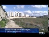 Strada franata al Cimitero Angeli si attende il ripristino