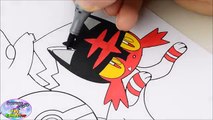 Pokemon Sun Moon Coloring Book Pikachu Episode Speed Colouring Surprise Egg and Toy Collector SETC