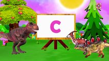 Dinosaur Cartoons for Children | Learn ABC Songs with Dinosaur T-Rex | Dinosaur Movies for Children
