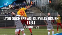 J21 : Lyon Duchère AS - US Quevilly-Rouen (1-1), le résumé
