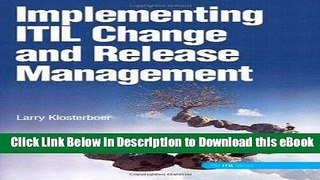 EPUB Download Implementing ITIL Change and Release Management Kindle