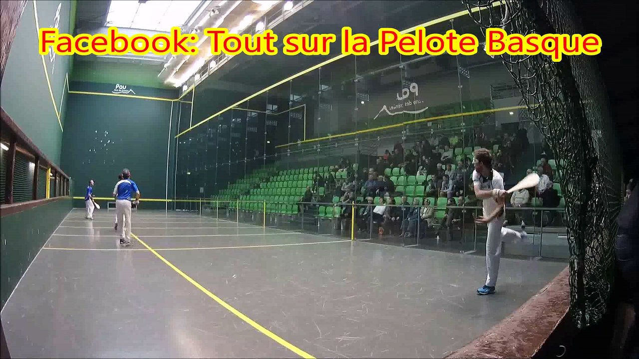 Demi-Finale Nat B Gomme Trinquet - Pau (Ponthieu-Lolibé) contre Billère (Oncins-Inchaurraga)
